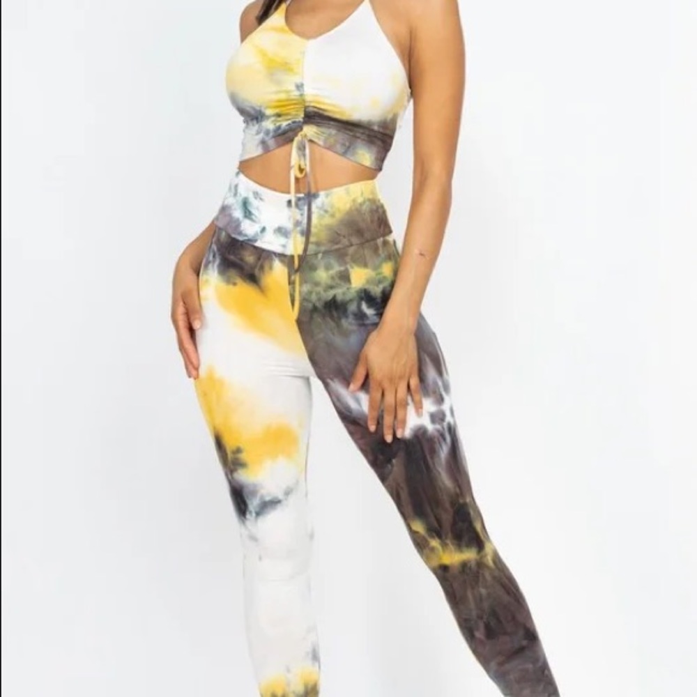 Cropped top and legging set